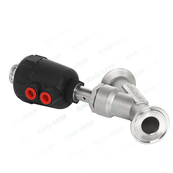 Quick-install pneumatic Angle seat valve