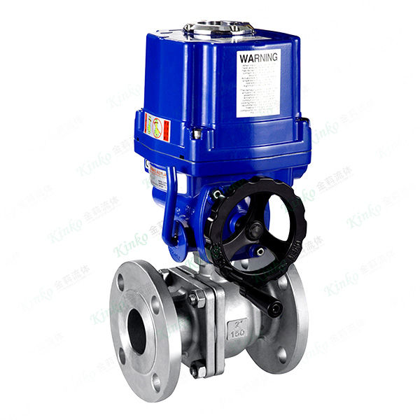 Q-type electric flanged ball valve
