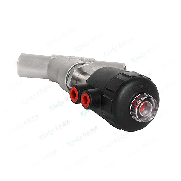 Pneumatic welded Angle seat valve - large