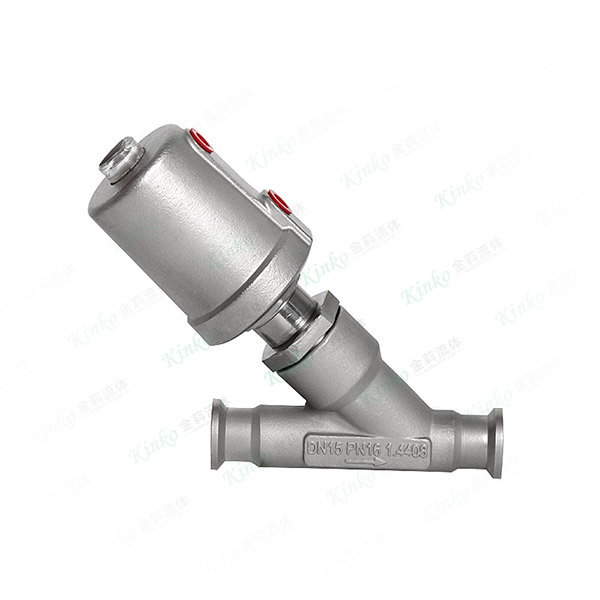 All-stainless steel pneumatic quick-installation Angle seat valve