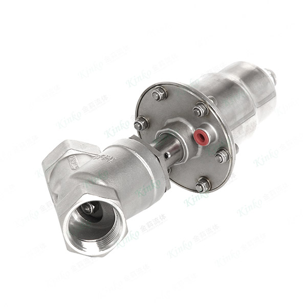 All-stainless steel pneumatic internal thread Angle seat valve