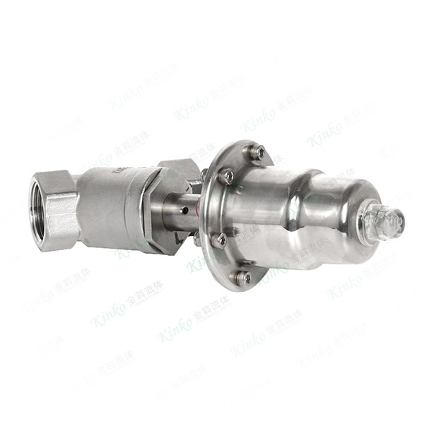 All-stainless steel pneumatic internal thread Angle seat valve