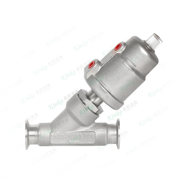All-stainless steel pneumatic quick-installation Angle seat valve