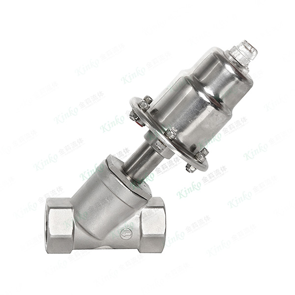 All-stainless steel pneumatic internal thread Angle seat valve