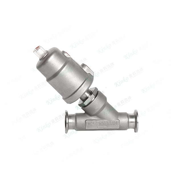 All-stainless steel pneumatic quick-installation Angle seat valve