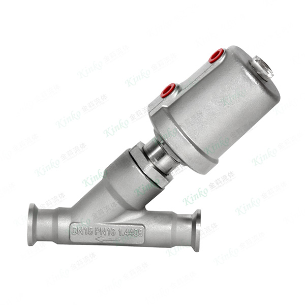 All-stainless steel pneumatic quick-installation Angle seat valve