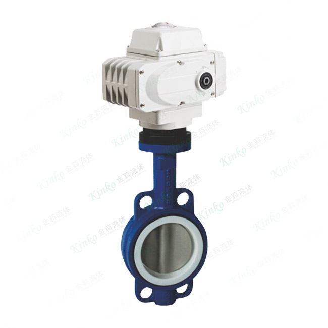 Electric wafer butterfly valve