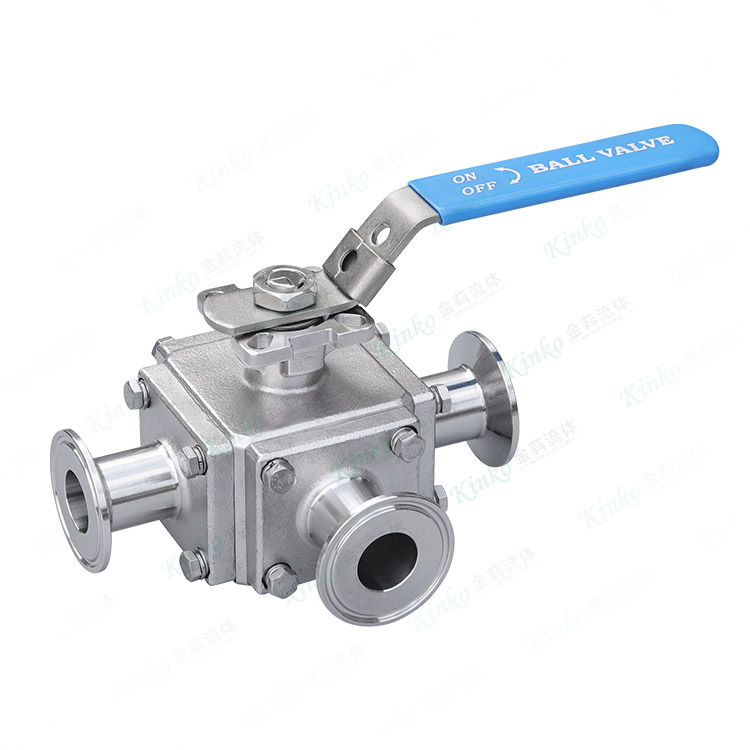 Four-way three-way quick-installation ball valve