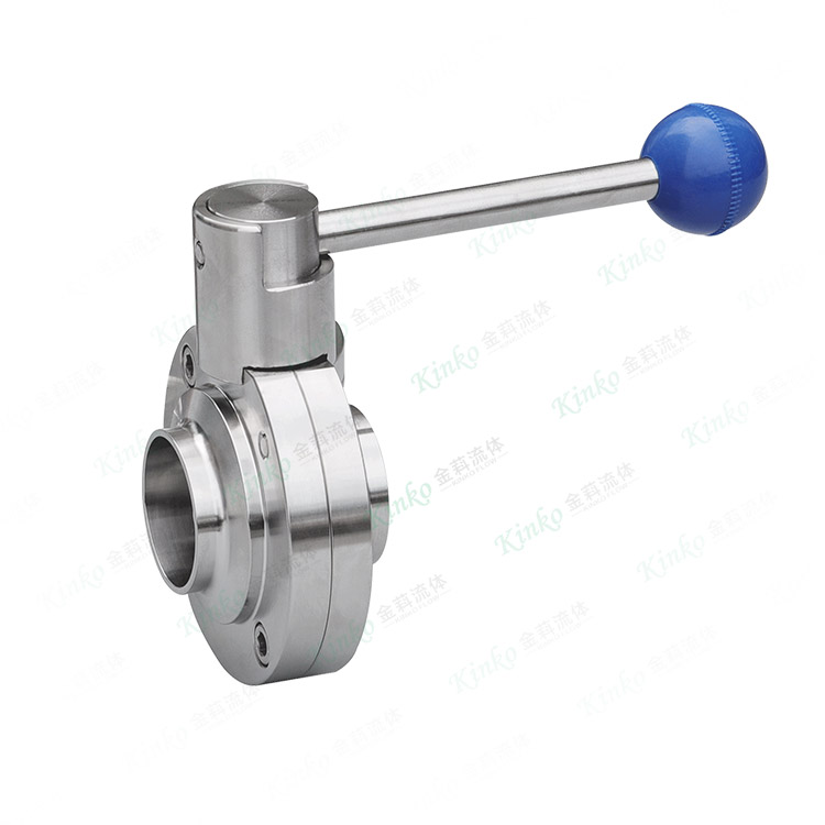 Pull rod type welded butterfly valve