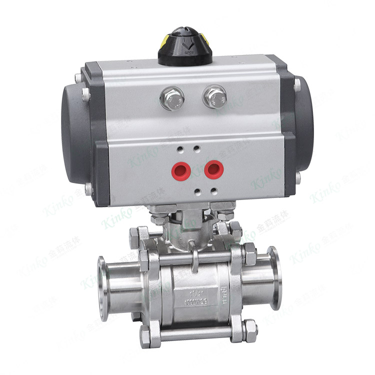 Pneumatic quick-installation ball valve