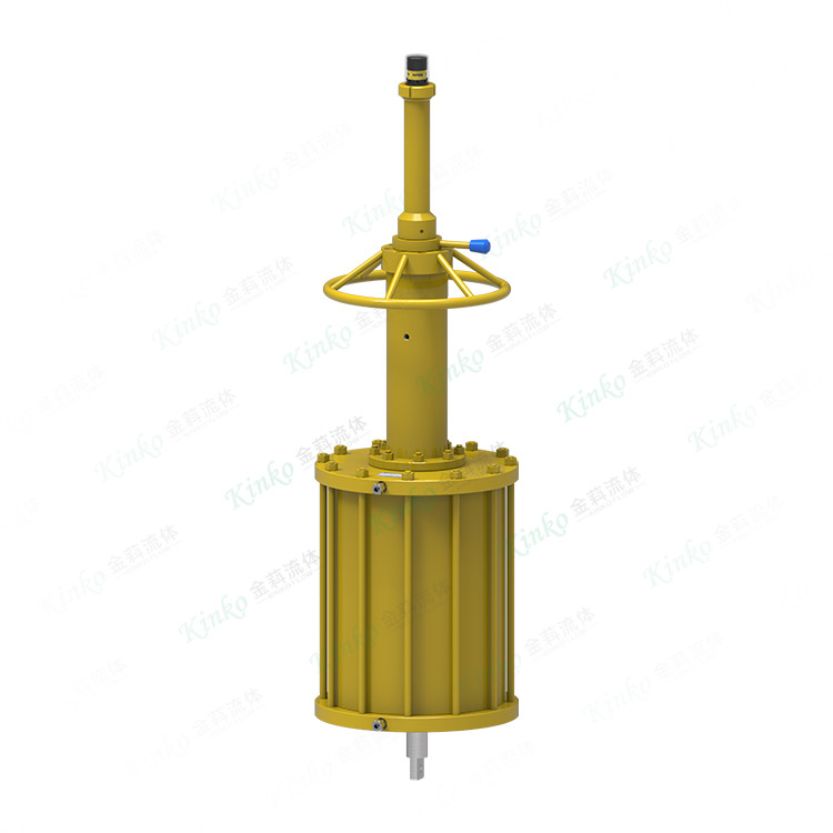Linear stroke series pneumatic actuators