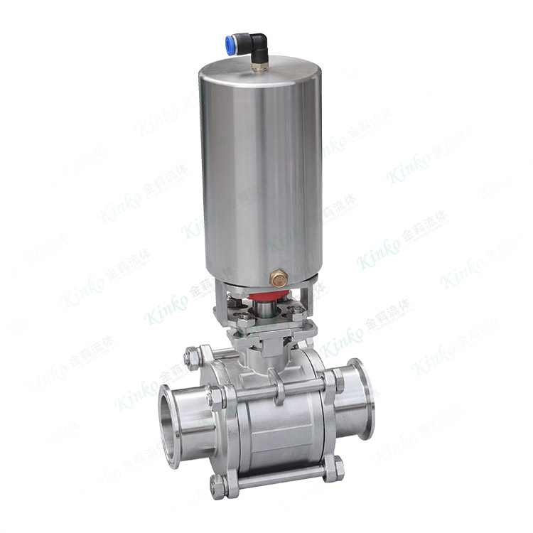 Pneumatic quick-installation ball valve
