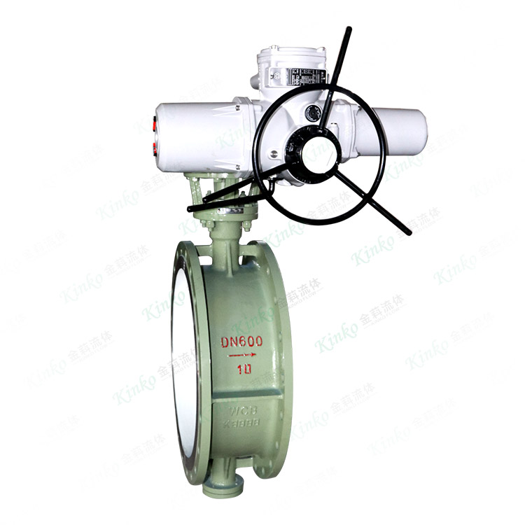Electric flanged butterfly valve