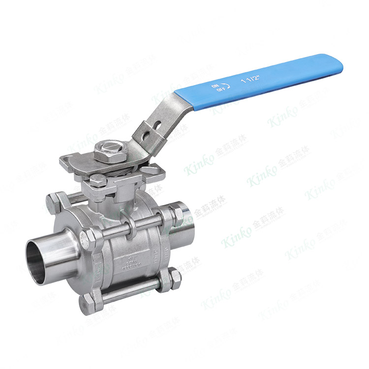 High-platform fully enclosed welded ball valve
