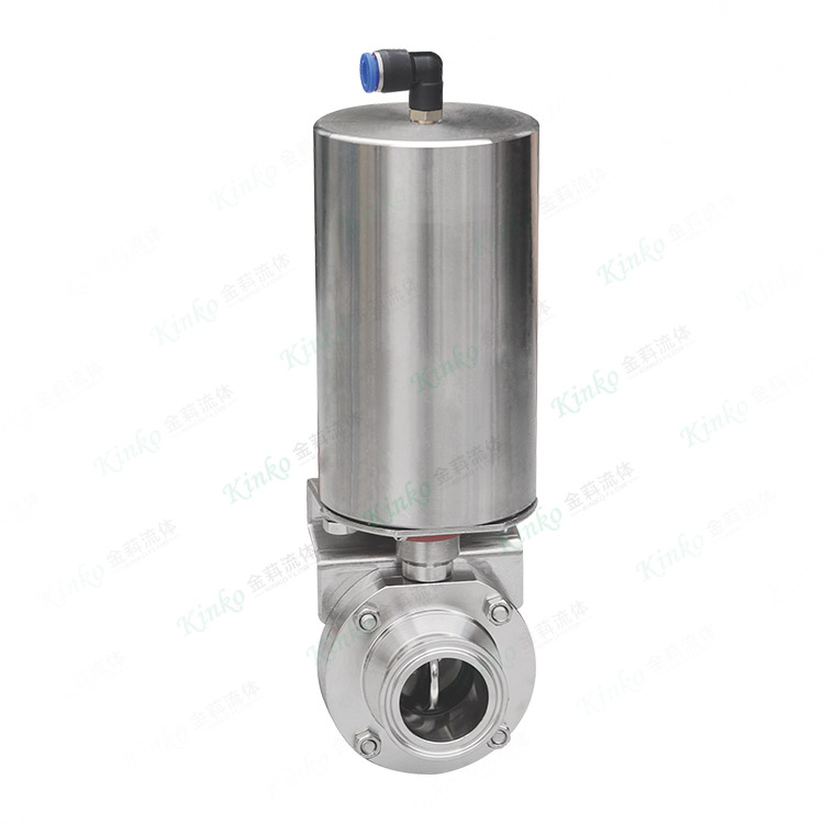 Pneumatic quick-installation butterfly valve