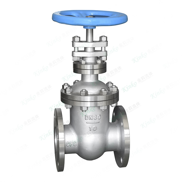 Concealed stem flange gate valve